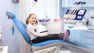 happy young dental patient