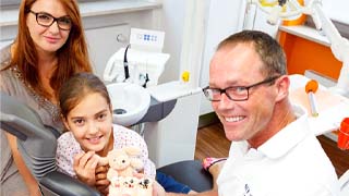 Family visiting dentist in The Colony