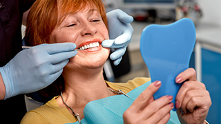 woman at the dentist