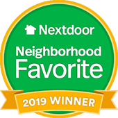 Nextdoor Neighborhood Favorite 2019 Winner badge