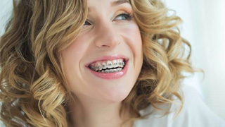 woman with braces