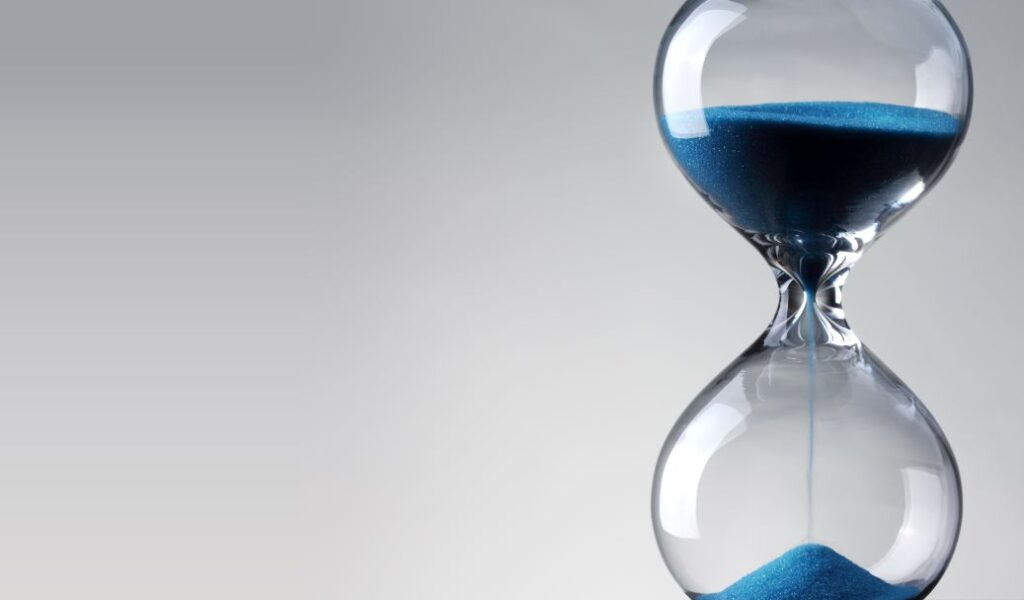 A sand timer